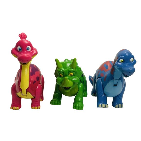 Downtown Disney T Rex Cafe Restaurant Dinosaurs Figures 3 Piece Friends Lot - Picture 2 of 11